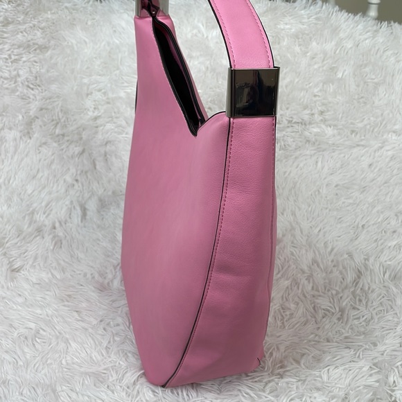 ALFANI ~ Bangle Faux-Leather Hobo ~ Pink Shell Silver ~ NWT! - Picture 6 of 12